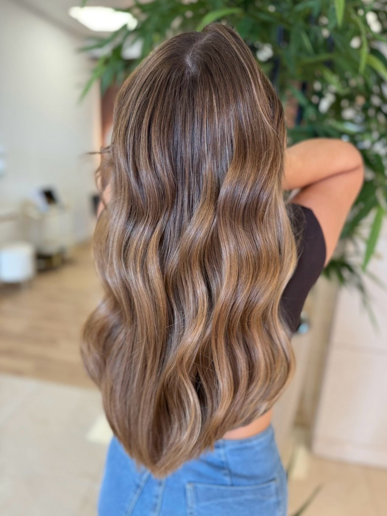 Balayage with a natural transition